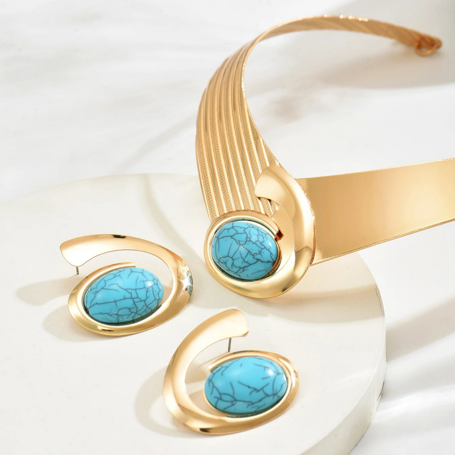 AURA LANE JOYERÍA | CONJUNTO DE COLLAR Y PENDIENTES MUJER