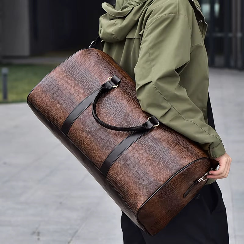 AURA LANE | BOLSO DE VIAJE CUERO HOMBRE
