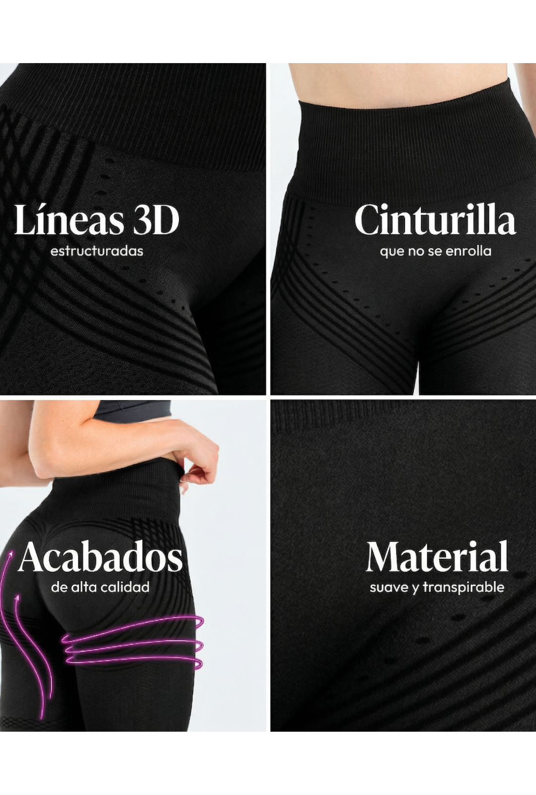 AURA LANE | LEGGINS 3D ANTI - CELULÍTICOS