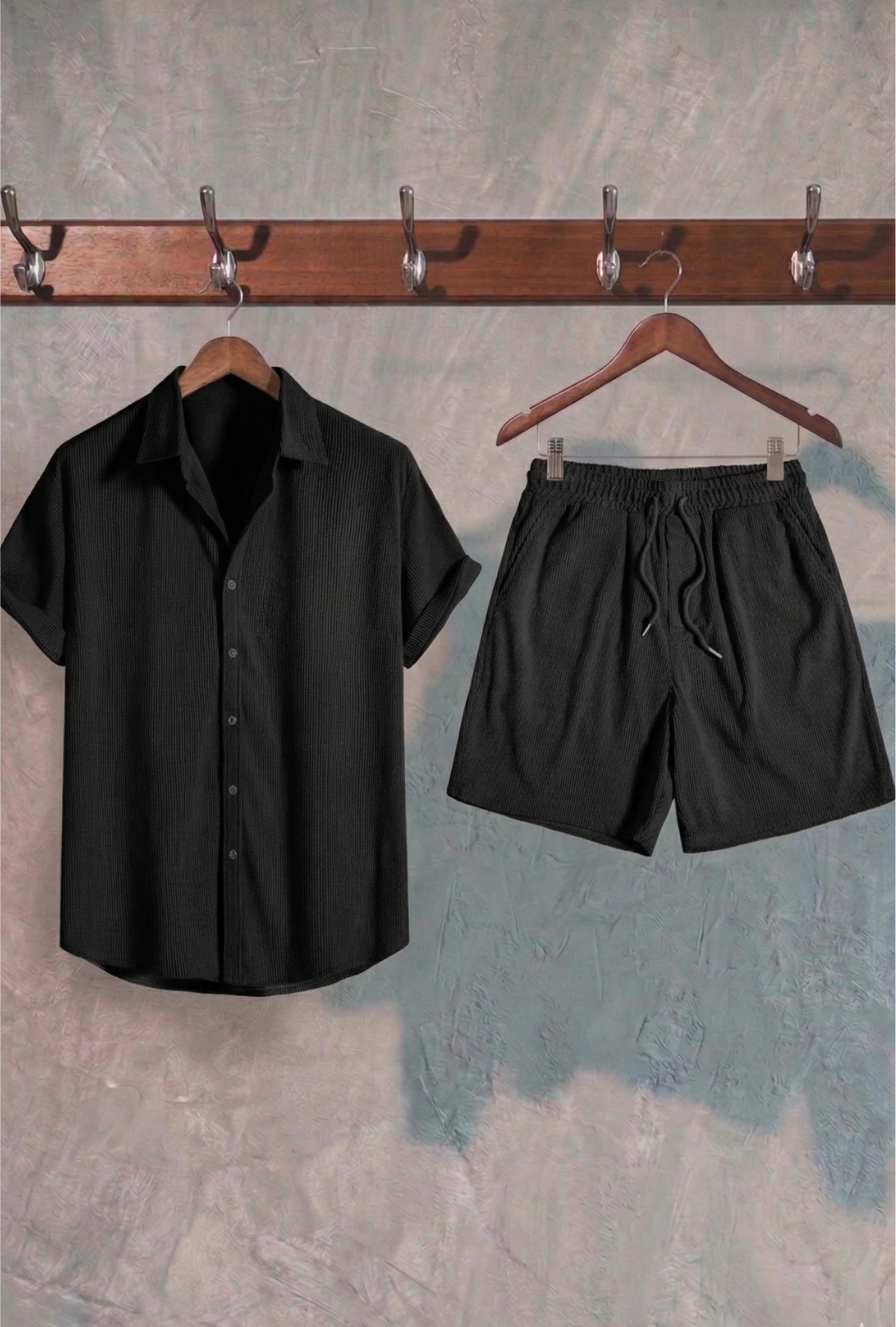 AURA LANE | CONJUNTO HOMBRE EDICIÓN BALI - CAMISA MANGA CORTA & PANTALON CORTO