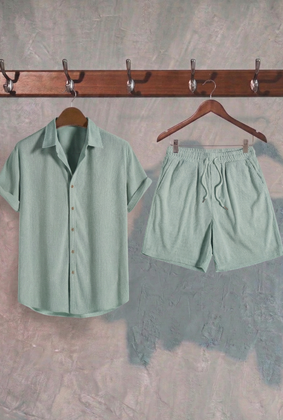 AURA LANE | CONJUNTO HOMBRE EDICIÓN BALI - CAMISA MANGA CORTA & PANTALON CORTO