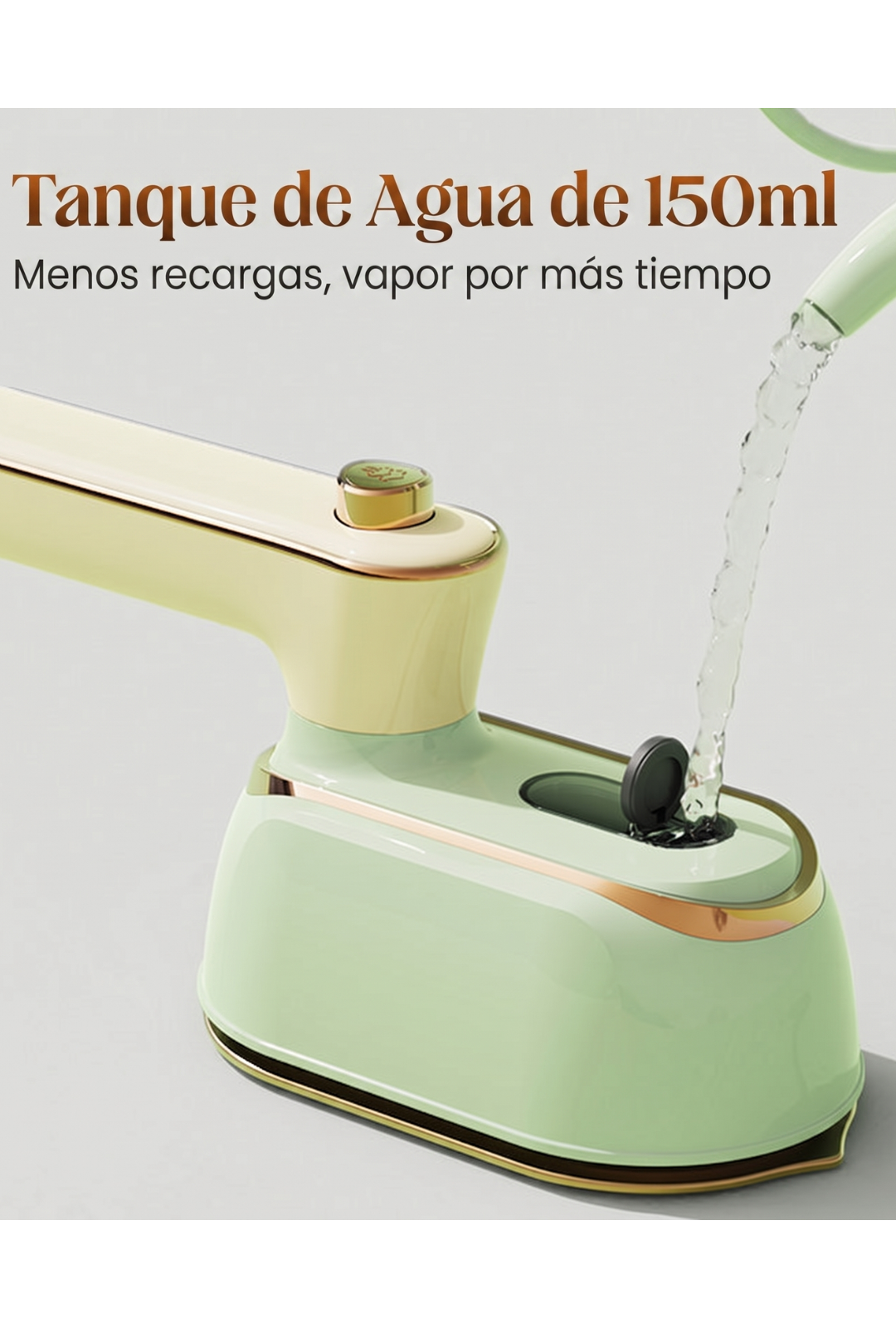 AURA LANE | PLANCHA DE VAPOR PORTÁTIL Y PLEGABLE CON MANGO GIRATORIO DE 180°