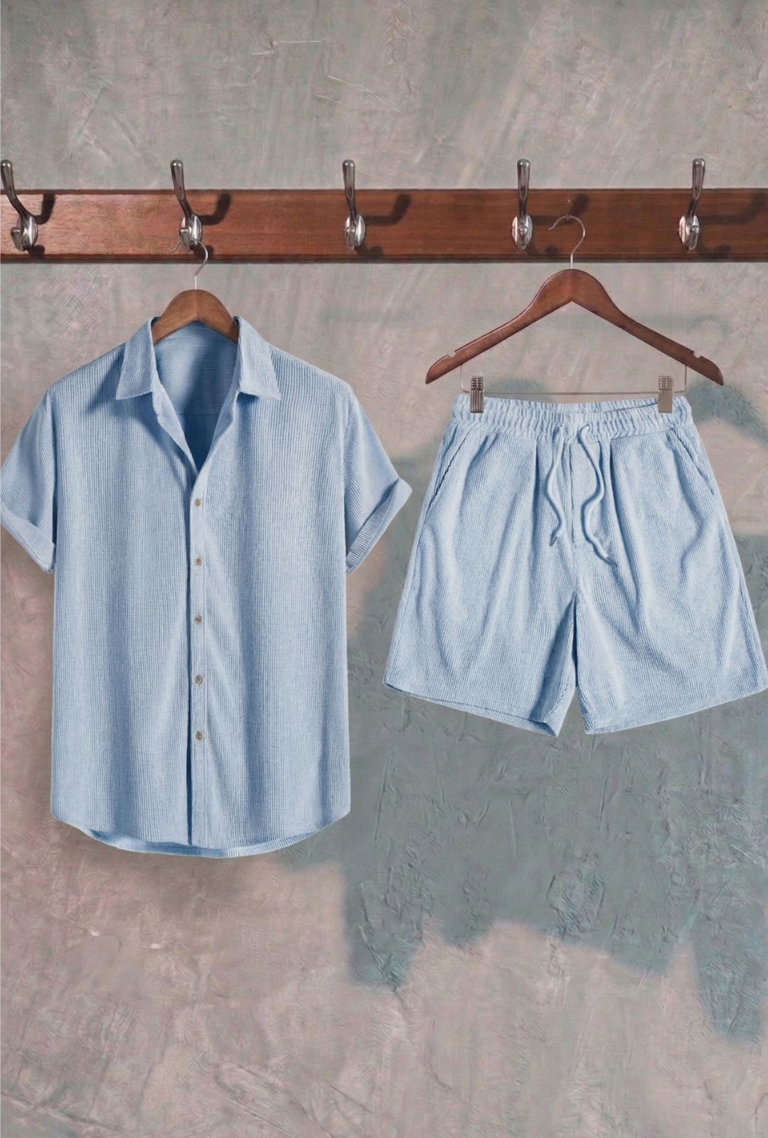AURA LANE | CONJUNTO HOMBRE EDICIÓN BALI - CAMISA MANGA CORTA & PANTALON CORTO