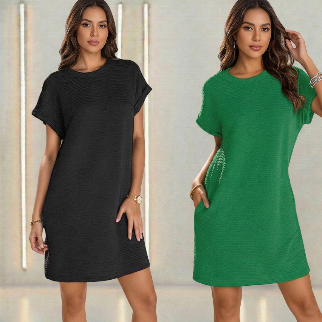 AURA LANE | VESTIDO CASUAL DE PRIMAVERA MUJER TELA FINA