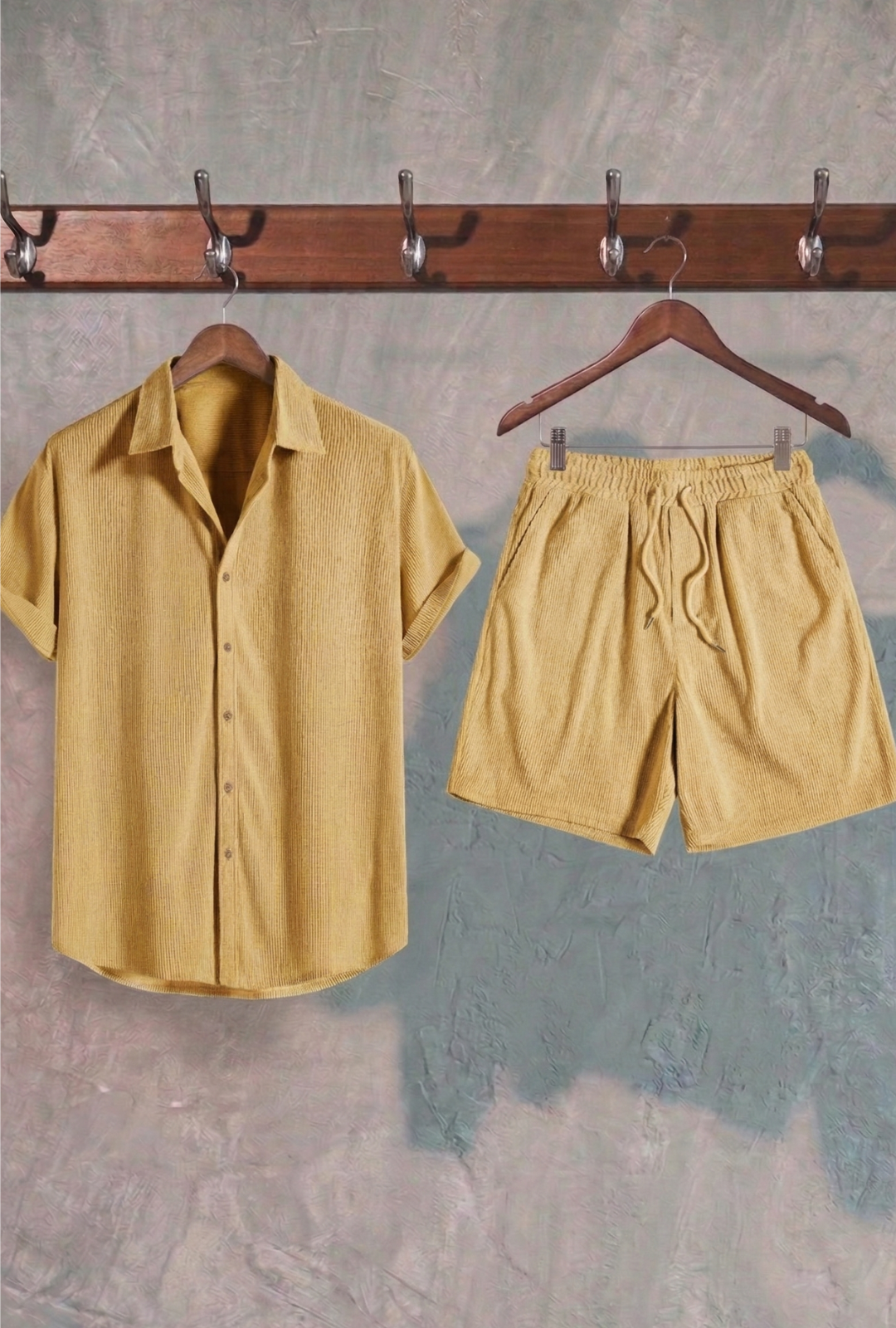 AURA LANE | CONJUNTO HOMBRE EDICIÓN BALI - CAMISA MANGA CORTA & PANTALON CORTO