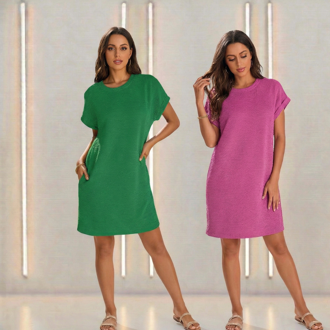 AURA LANE | VESTIDO CASUAL DE PRIMAVERA MUJER TELA FINA