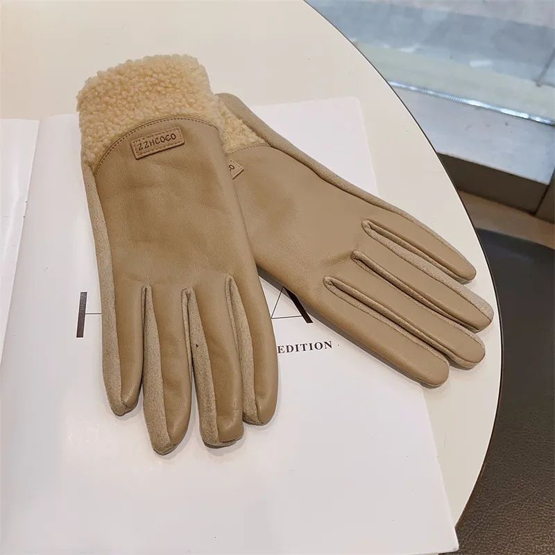 AURA LANE | GUANTES DE CUERO & PELO MUJER