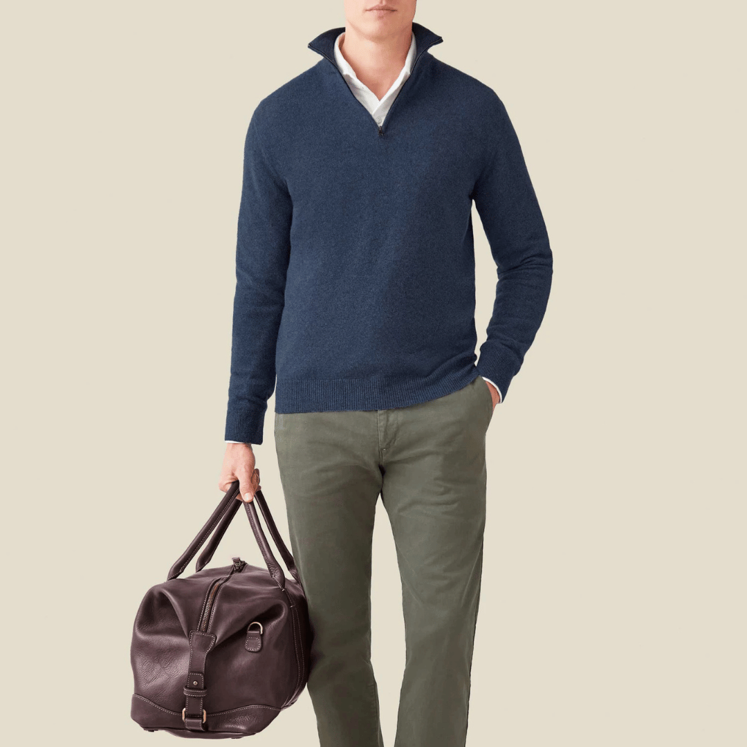 AURA LANE | POLERA MEDIA CREMALLERA ELEGANTE EDICIÓN AURA