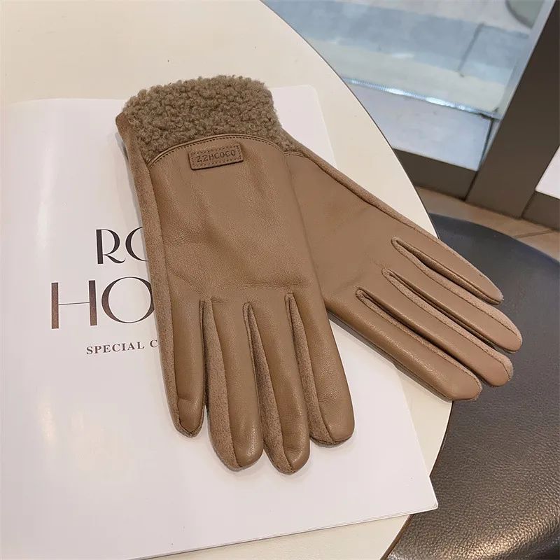 AURA LANE | GUANTES DE CUERO & PELO MUJER