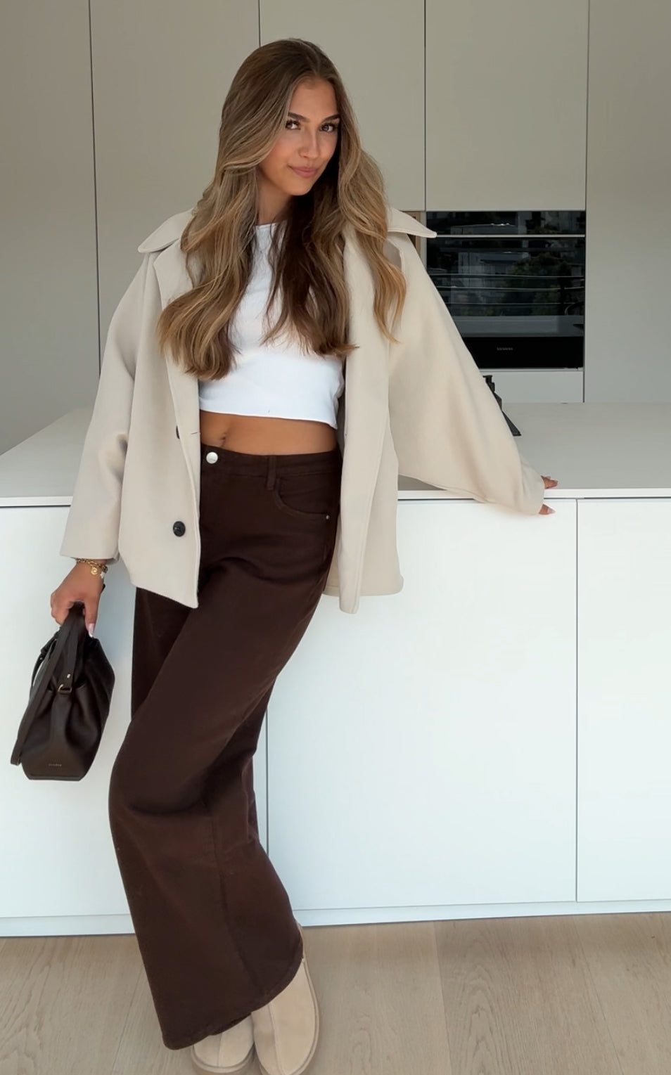 AURA LANE | CHAQUETA DE MUJER ELEGANTE CREMA