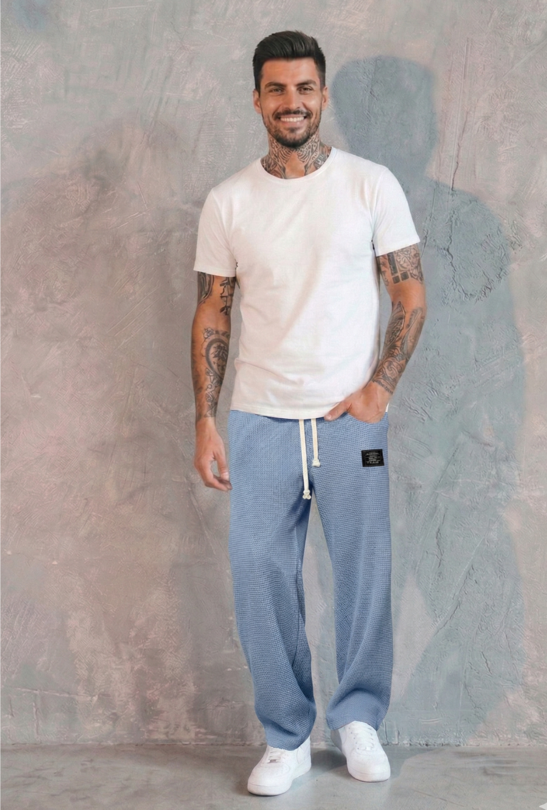 AURA LANE | PANTALONES DE CORTE CÓMODO PARA HOMBRE