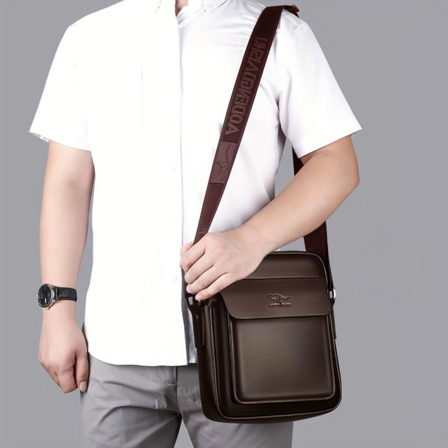 AURA LANE | BOLSO RIÑONERA DE CUERO HOMBRE