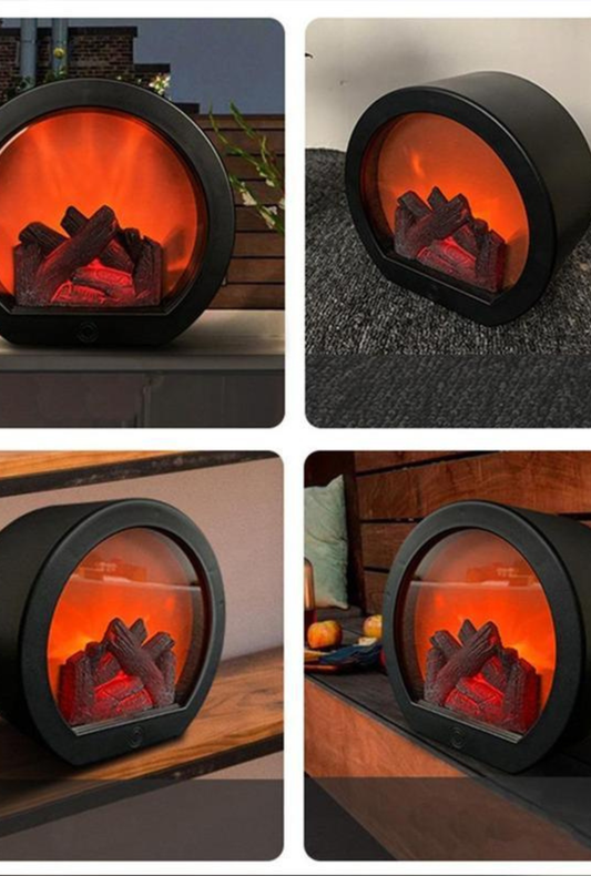 AURA LANE | ¿VELAS PELIGROSAS? LINTERNA LLAMA 3D, ¡AMBIENTE SEGURO!  LÁMPARA ELÉCTRICA INTELIGENTE PARA CHIMENEA, LINTERNA DECORATIVA PARA CHIMENEA CON LUZ LED