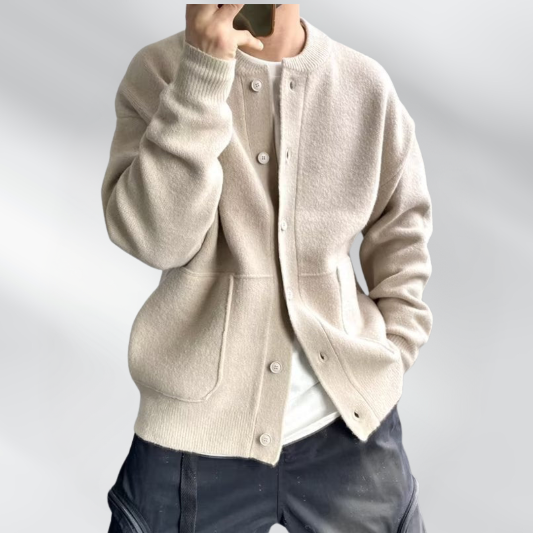 AURA LANE | CÁRDIGAN CLÁSICO HOMBRE