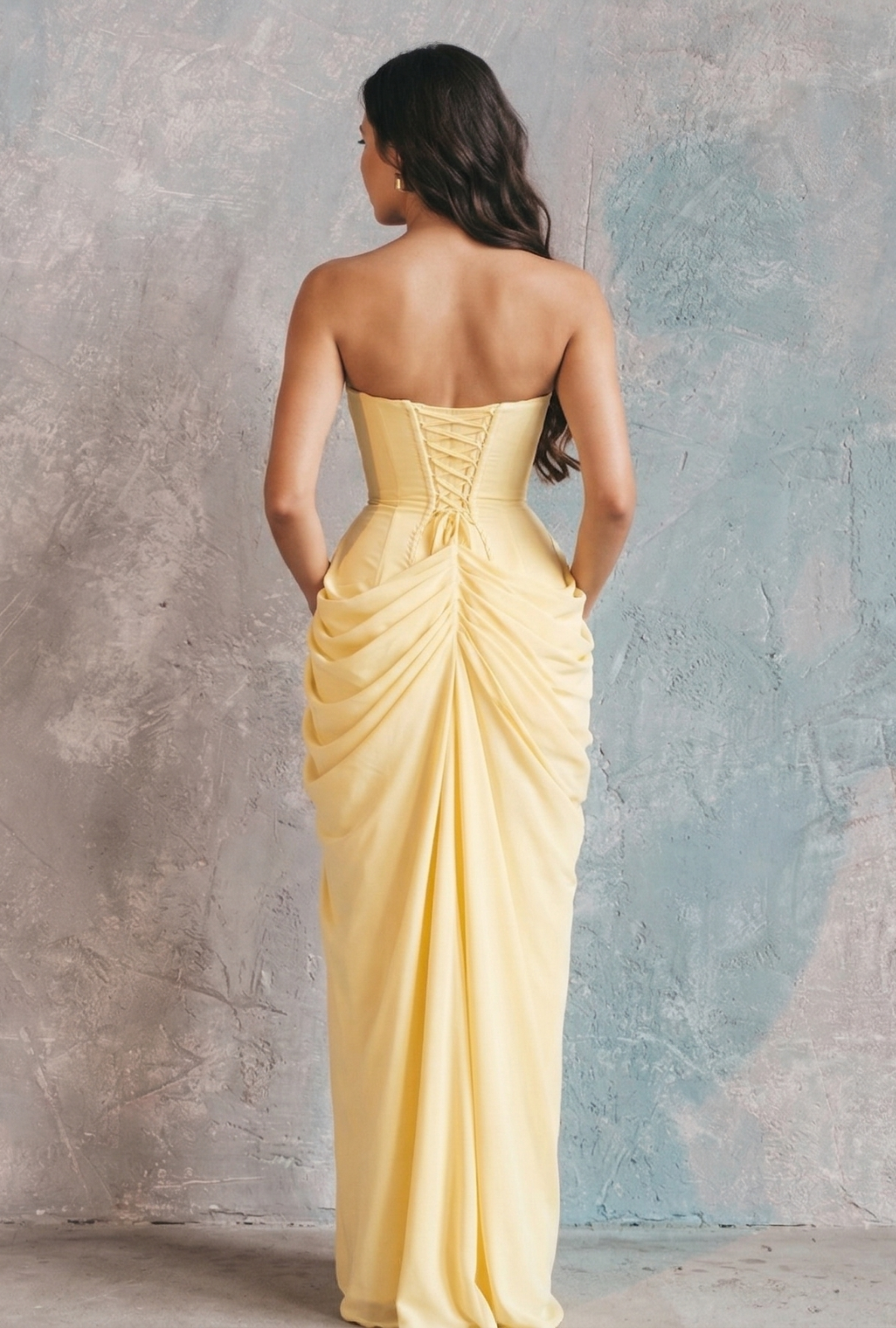AURA LANE | VESTIDO  ELEGANTE ESCULTURAL EDICIÓN PRIMAVERA