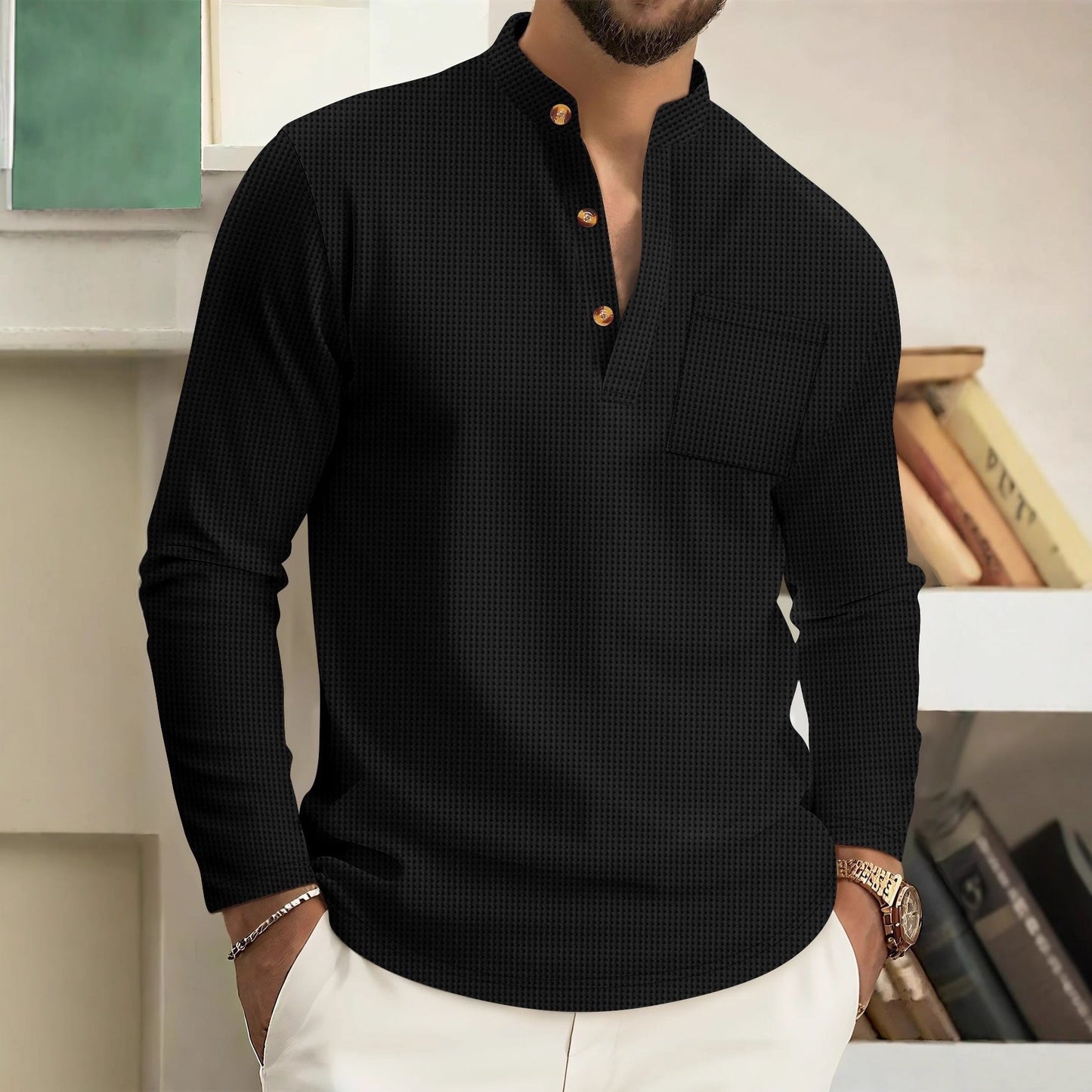 AURA LANE | CAMISA DE LINO PARA HOMBRE COMODIDAD ATEMPORAL CON ESTILO MODERNO