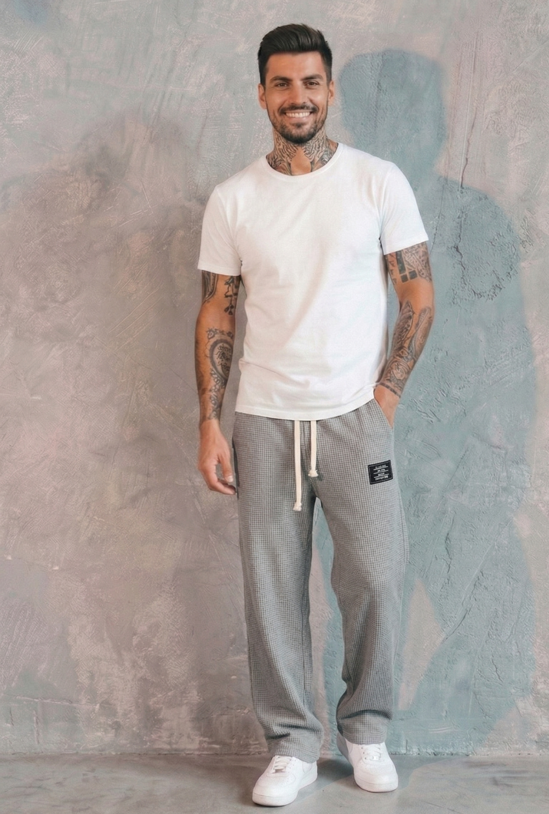 AURA LANE | PANTALONES DE CORTE CÓMODO PARA HOMBRE
