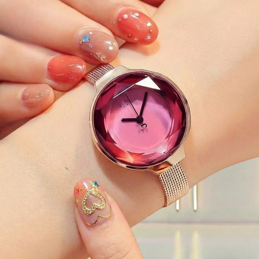 AURA LANE JOYERÍA | RELOJ ESFERA DE CRISTAL