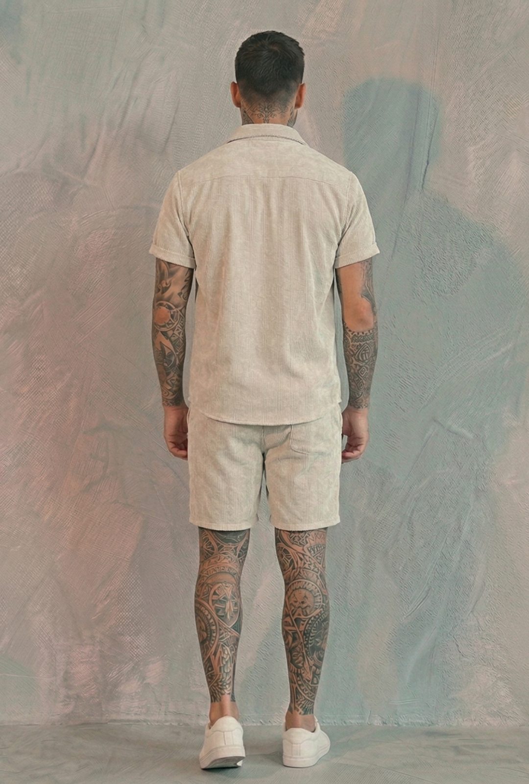 AURA LANE | CONJUNTO HOMBRE EDICIÓN BALI - CAMISA MANGA CORTA & PANTALON CORTO