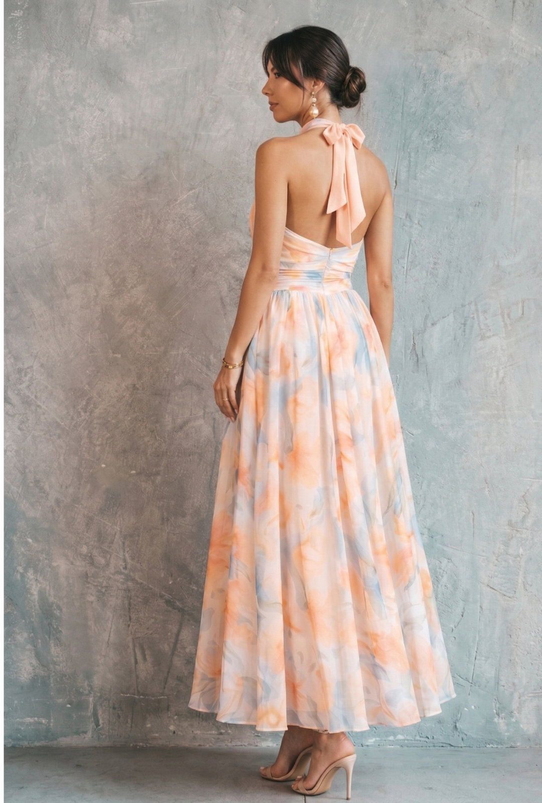 AURA LANE | VESTIDO HALTER ACUARELA