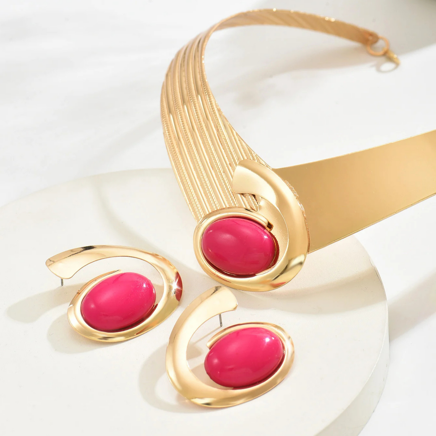 AURA LANE JOYERÍA | CONJUNTO DE COLLAR Y PENDIENTES MUJER