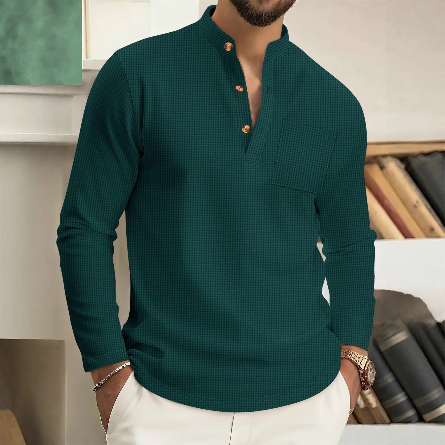 AURA LANE | CAMISA DE LINO PARA HOMBRE COMODIDAD ATEMPORAL CON ESTILO MODERNO