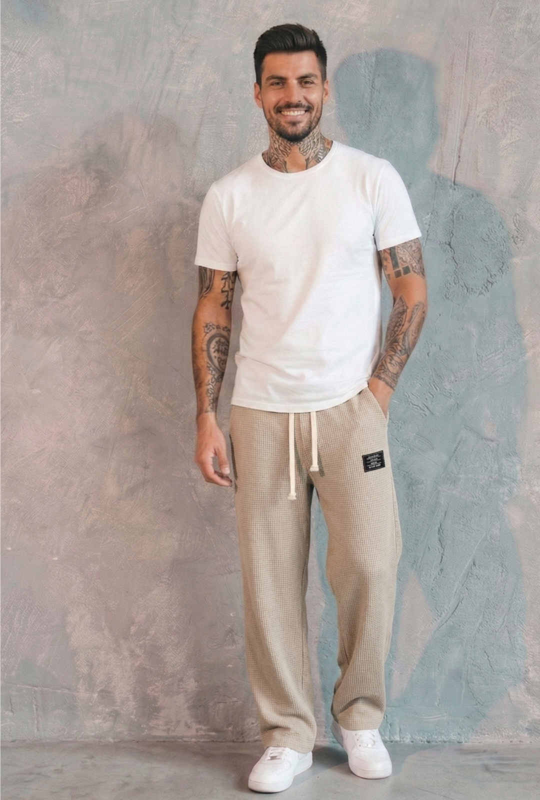 AURA LANE | PANTALONES DE CORTE CÓMODO PARA HOMBRE