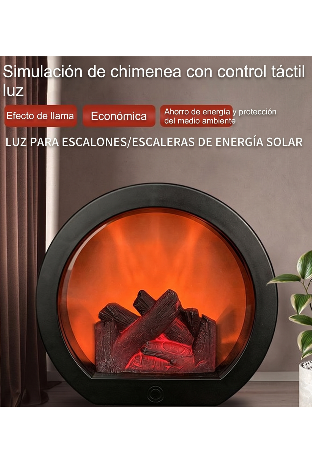 AURA LANE | ¿VELAS PELIGROSAS? LINTERNA LLAMA 3D, ¡AMBIENTE SEGURO!  LÁMPARA ELÉCTRICA INTELIGENTE PARA CHIMENEA, LINTERNA DECORATIVA PARA CHIMENEA CON LUZ LED