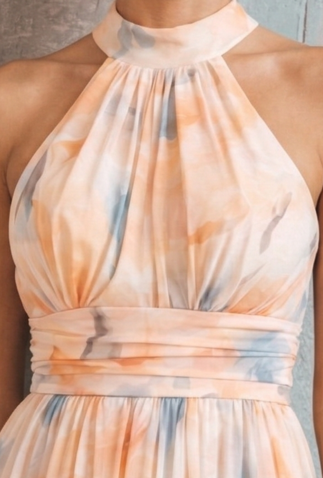 AURA LANE | VESTIDO HALTER ACUARELA
