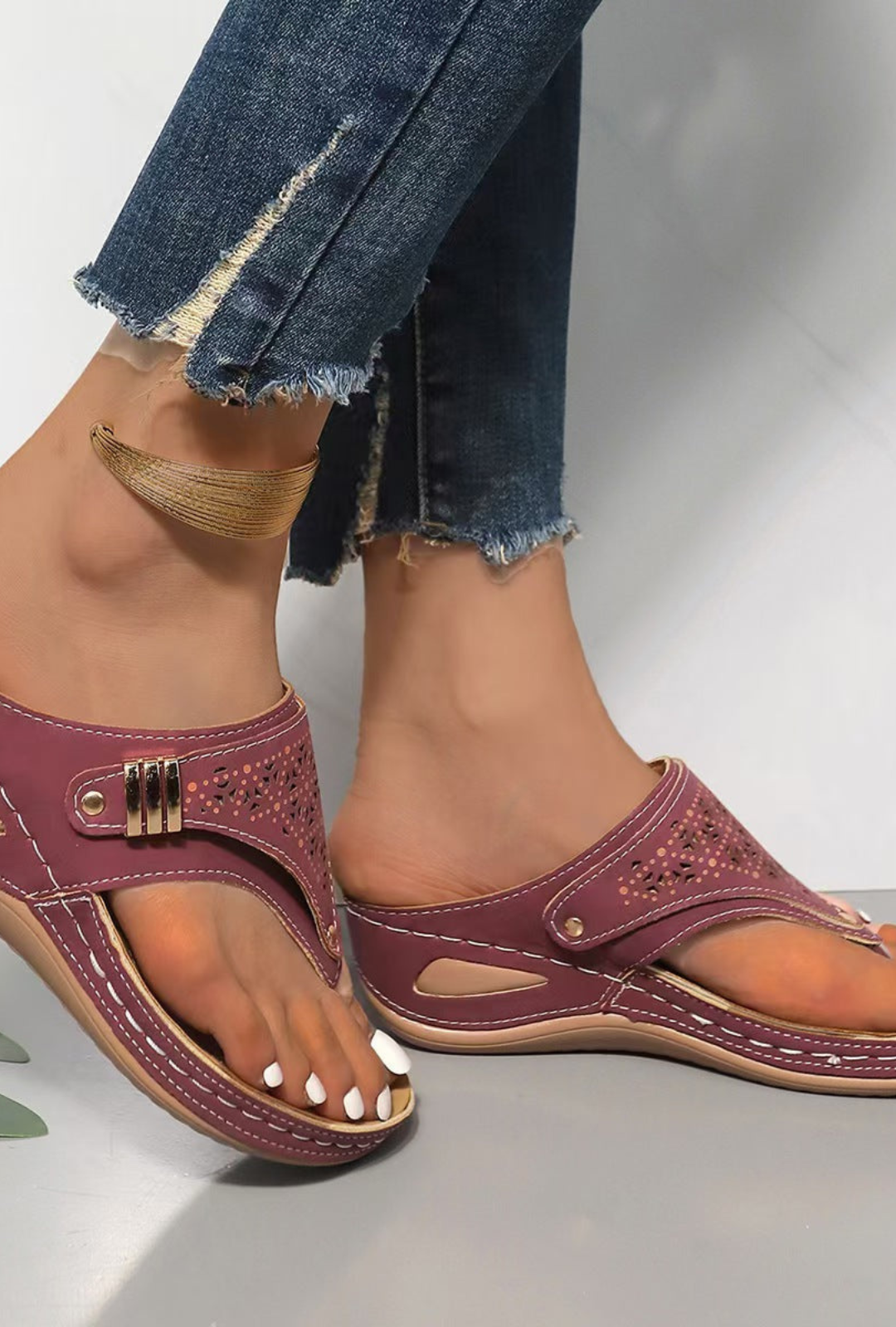 AURA LANE | SANDALIAS DE CUÑA CONFORT & SUJECCIÓN