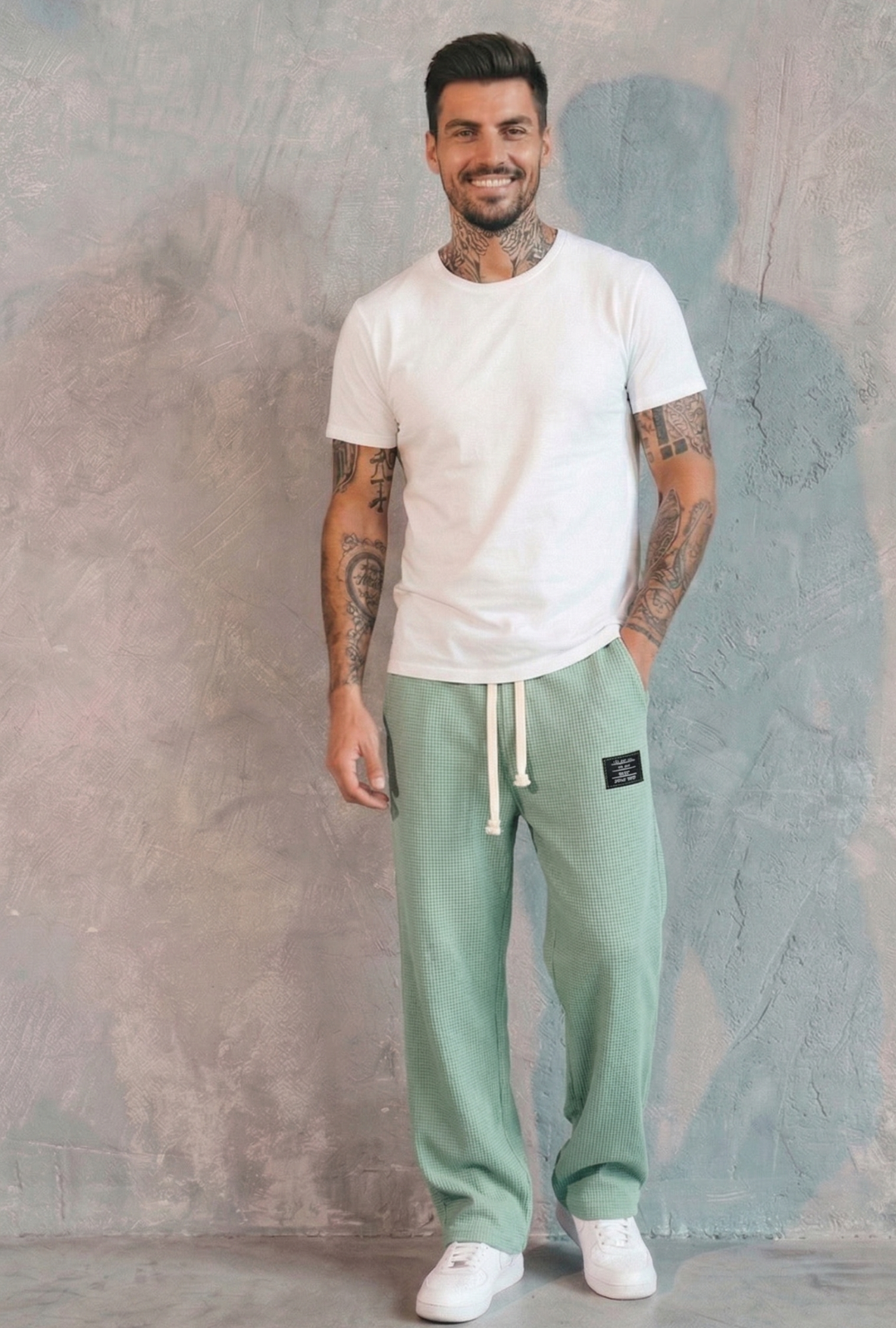AURA LANE | PANTALONES DE CORTE CÓMODO PARA HOMBRE
