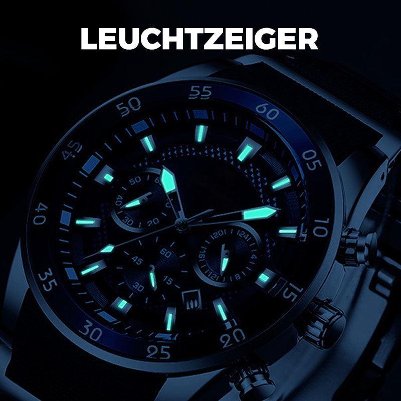 AURA LANE | RELOJ DE CUARZO MULTIFUBNCIONAL RESISTNTE AL AGUA PARA HOMBRE EDICIÓN ESPECIAL