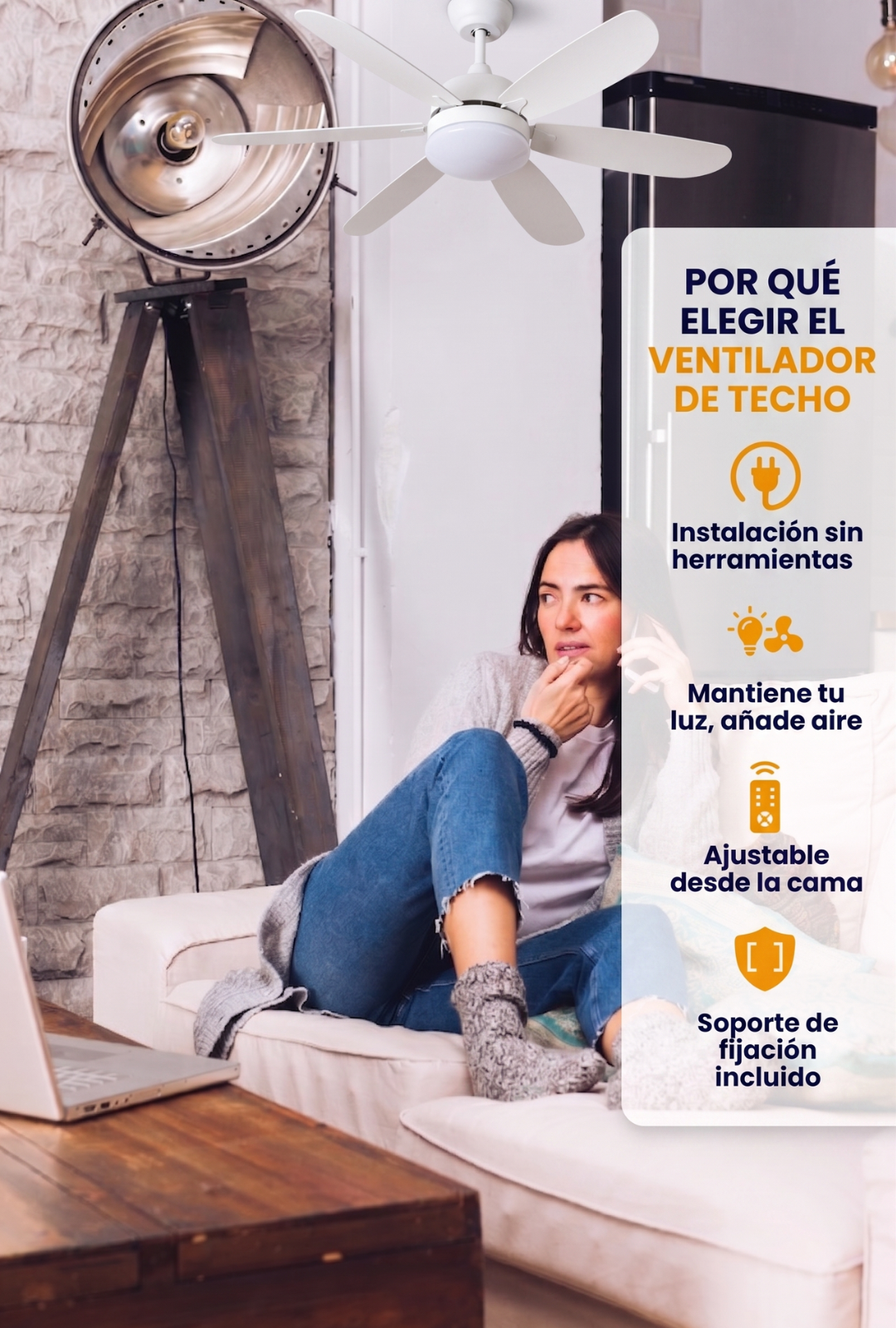 AURA LANE | VENTILADOR DE TECHO PARA UN VERANO MAS FRESCO Y SATISFACTORIO