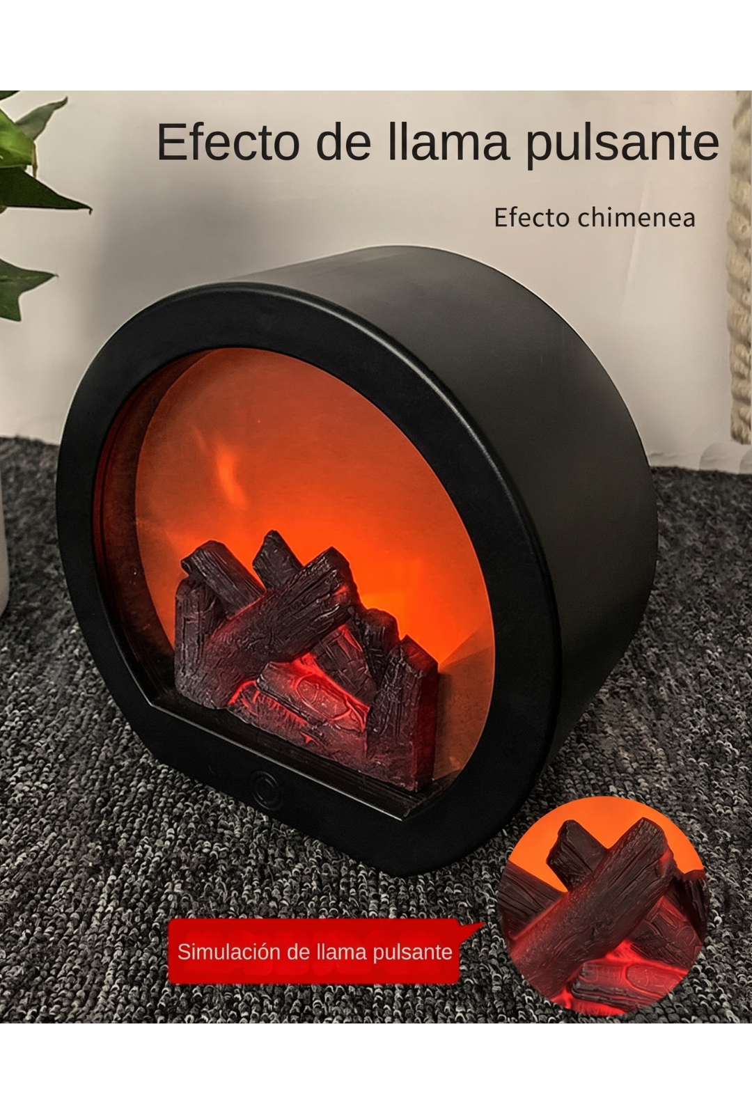 AURA LANE | ¿VELAS PELIGROSAS? LINTERNA LLAMA 3D, ¡AMBIENTE SEGURO!  LÁMPARA ELÉCTRICA INTELIGENTE PARA CHIMENEA, LINTERNA DECORATIVA PARA CHIMENEA CON LUZ LED