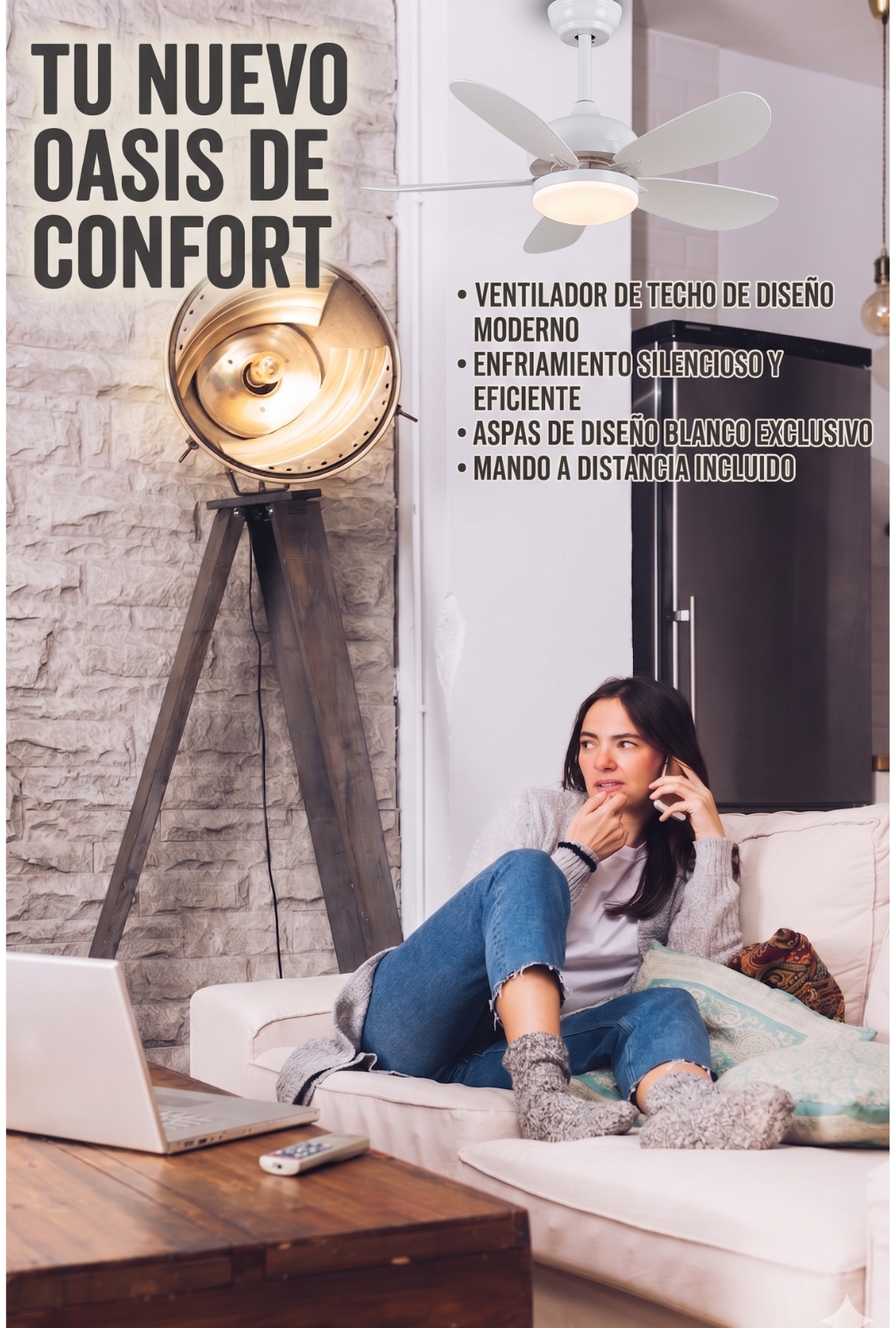 AURA LANE | VENTILADOR DE TECHO PARA UN VERANO MAS FRESCO Y SATISFACTORIO