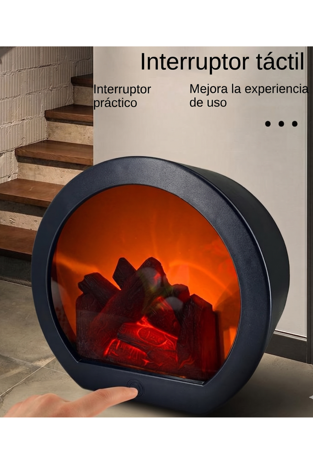 AURA LANE | ¿VELAS PELIGROSAS? LINTERNA LLAMA 3D, ¡AMBIENTE SEGURO!  LÁMPARA ELÉCTRICA INTELIGENTE PARA CHIMENEA, LINTERNA DECORATIVA PARA CHIMENEA CON LUZ LED