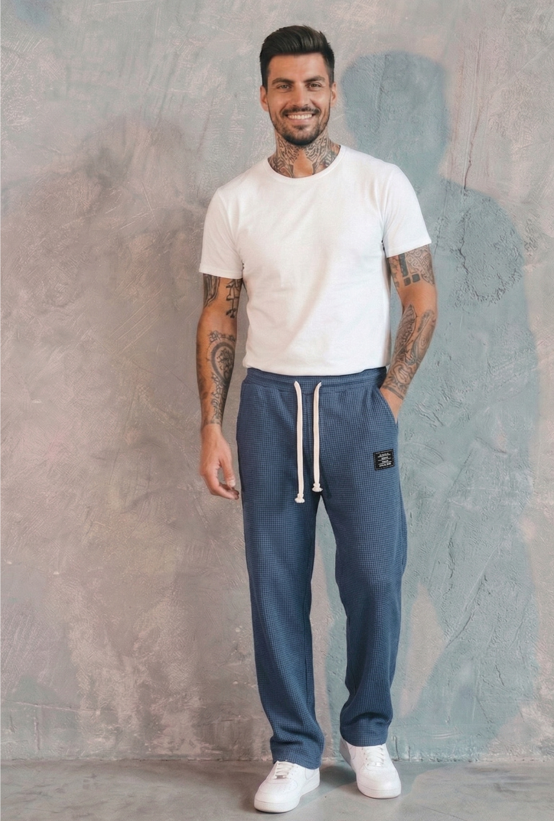 AURA LANE | PANTALONES DE CORTE CÓMODO PARA HOMBRE