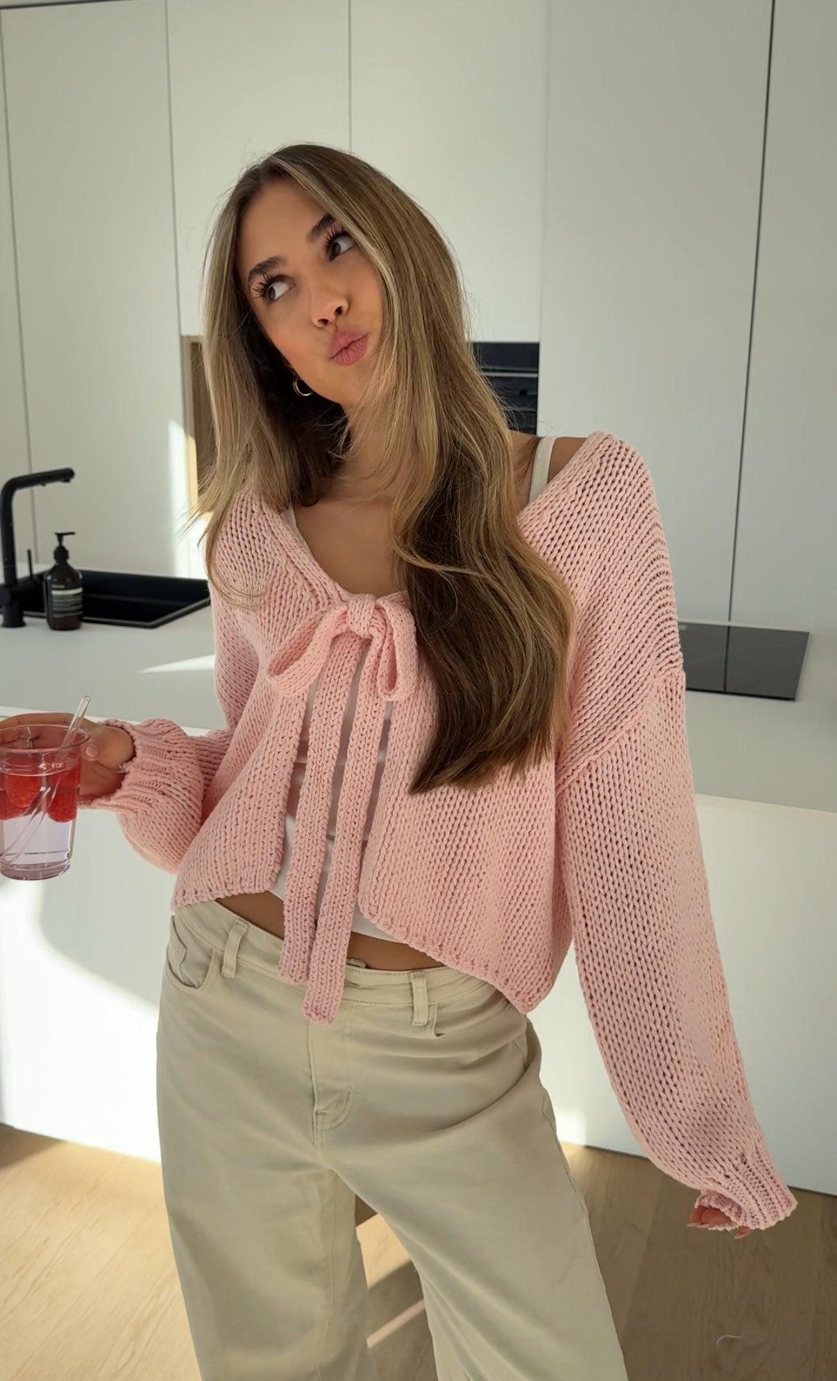 AURA LANE | CÁRDIGAN ROSA FRESA