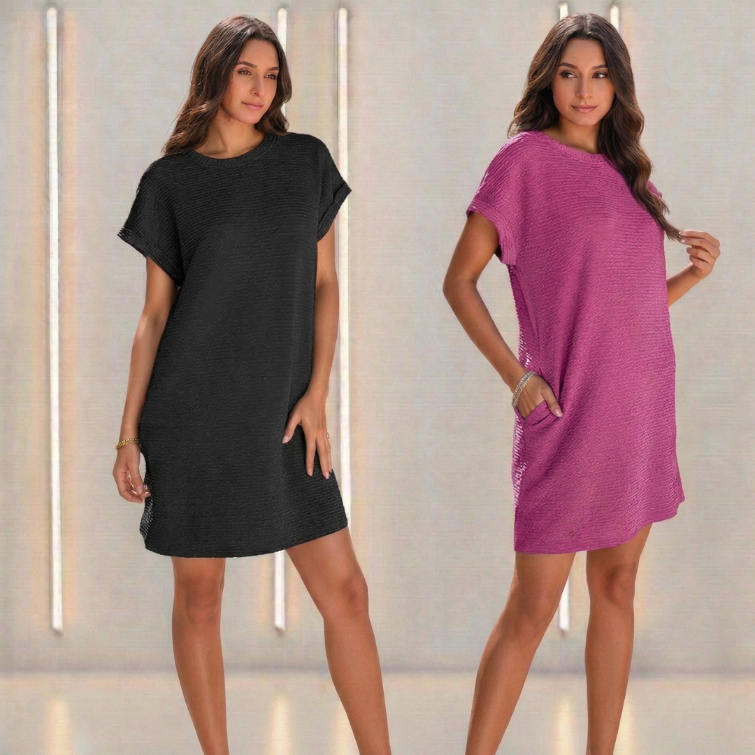 AURA LANE | VESTIDO CASUAL DE PRIMAVERA MUJER TELA FINA