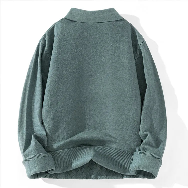 AURA LANE | SUÉTER TIPO POLO CON CREMALLERA