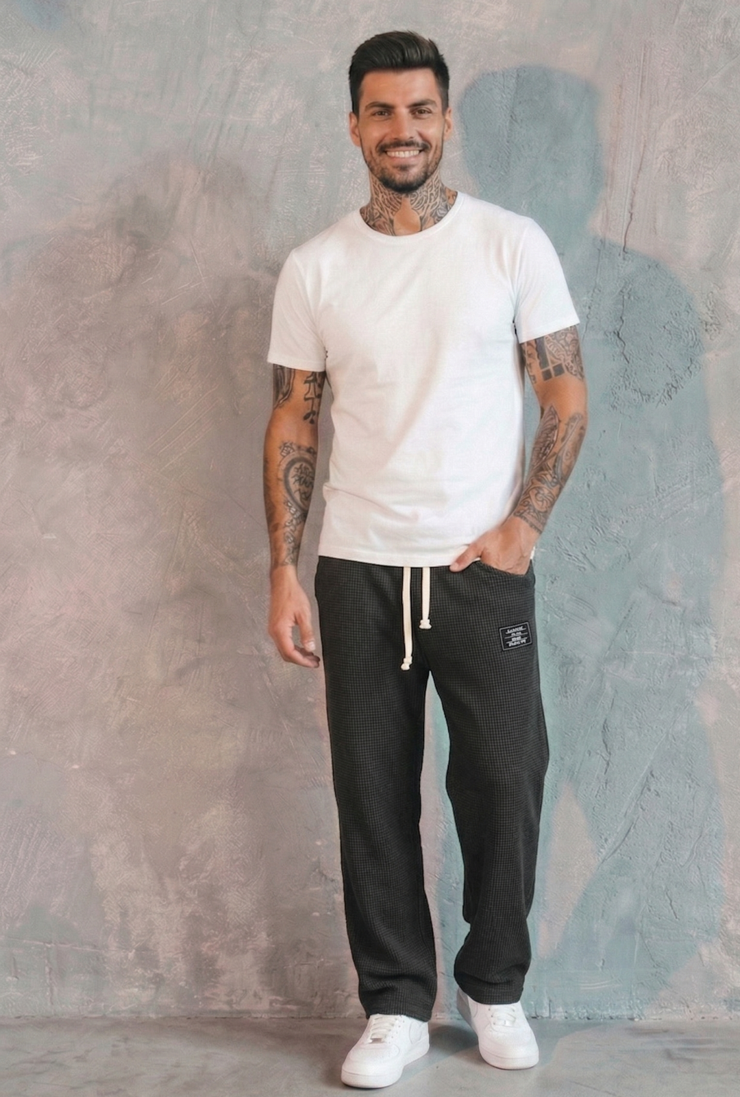 AURA LANE | PANTALONES DE CORTE CÓMODO PARA HOMBRE