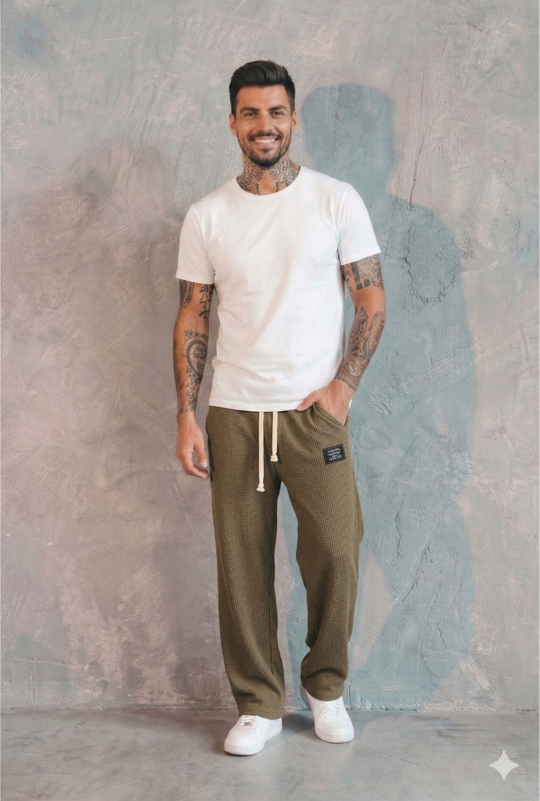 AURA LANE | PANTALONES DE CORTE CÓMODO PARA HOMBRE