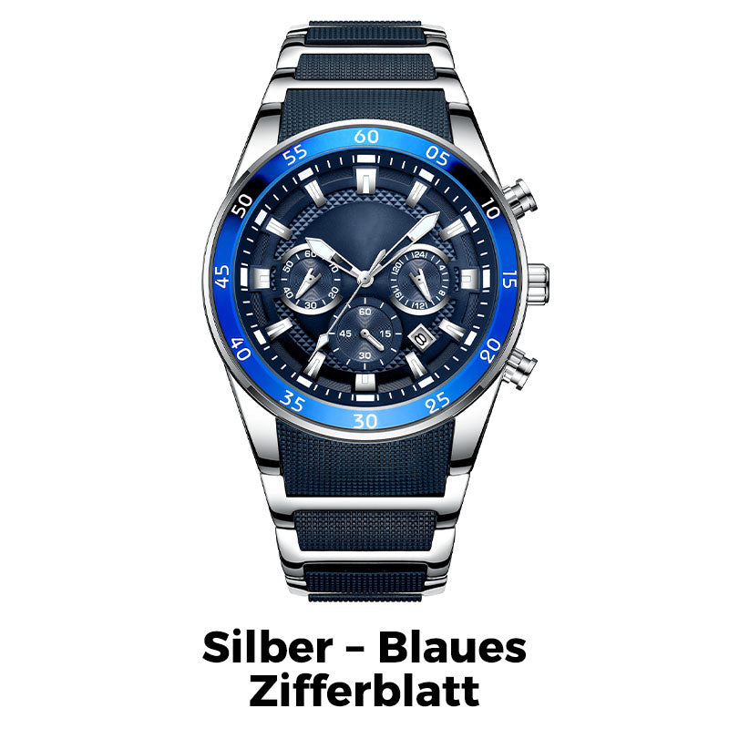 AURA LANE | RELOJ DE CUARZO MULTIFUBNCIONAL RESISTNTE AL AGUA PARA HOMBRE EDICIÓN ESPECIAL