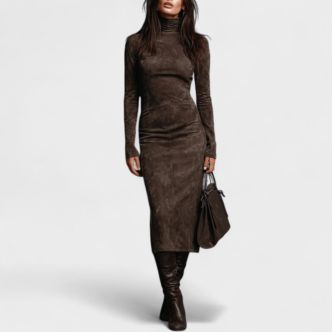 AURA LANE | VESTIDO DE CUELLO ALTO