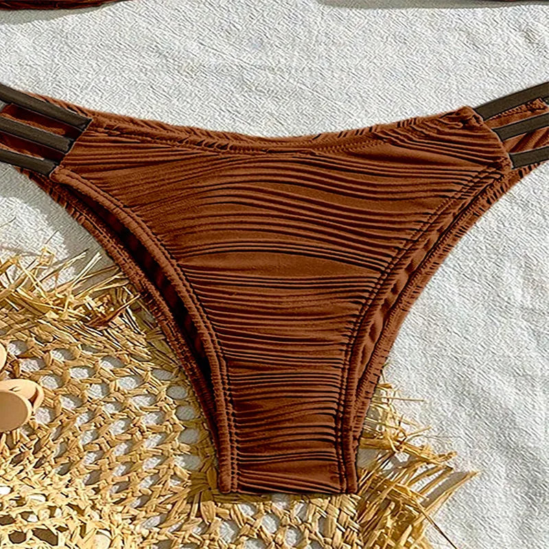 AURA LANE | CONJUNTO DE BIKINI AMADERADO