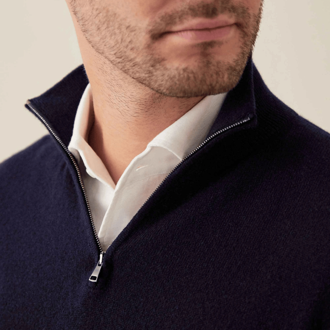 AURA LANE | POLERA MEDIA CREMALLERA ELEGANTE EDICIÓN AURA