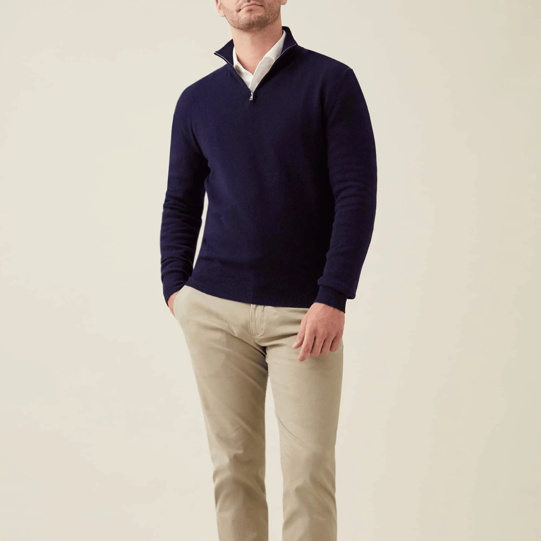 AURA LANE | POLERA MEDIA CREMALLERA ELEGANTE EDICIÓN AURA