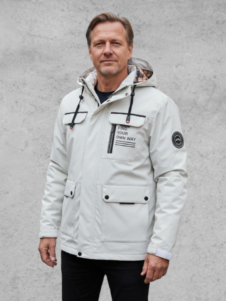 AURA LANE | CHAQUETA DE INVIERNO CON CAPUCHA PARA HOMBRE