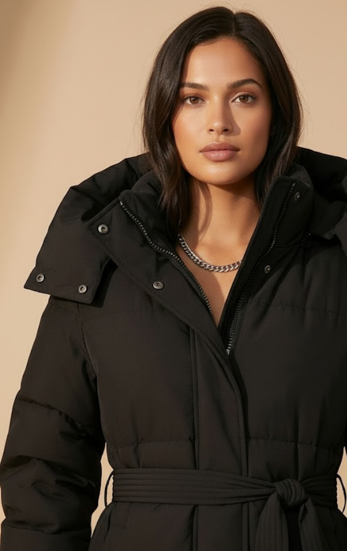 AURA LANE | CHAQUETA DE ABRIGO ACOLCHADA DE MUJER