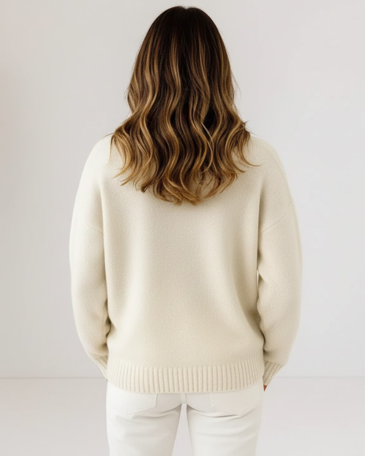AURA LANE | SUÉTER DE PUNTO SUAVE CON CUELLO